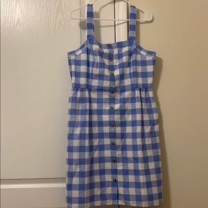 J. Crew Blue and White Dress